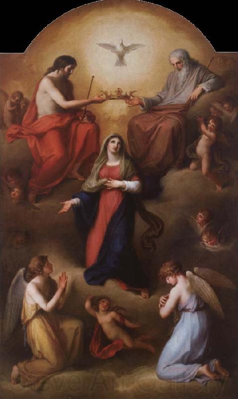Angelika Kauffmann Die Kronung Mariens durch die Heiligste Dreifaltigkeit Spain oil painting art